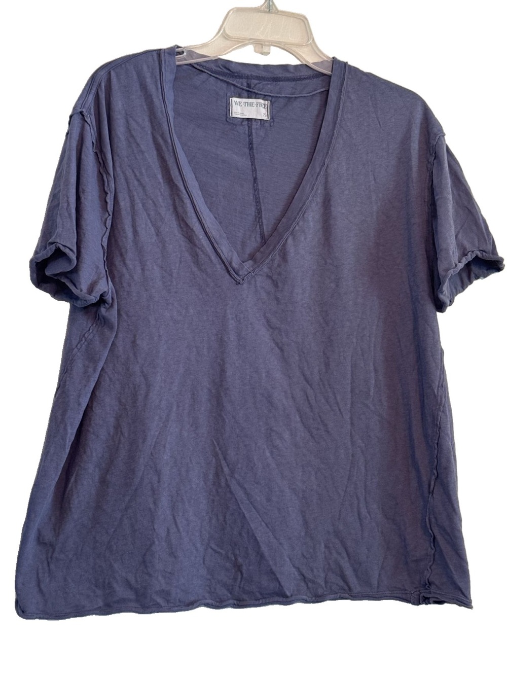 We The Free Blue V-neck T-shirt